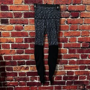Lululemon Wunder Under Stirrup Leggings 4 Dramatic Static Black Full On Luon
